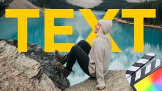 How To Place Text Behind Moving Objects Final Cut Pro