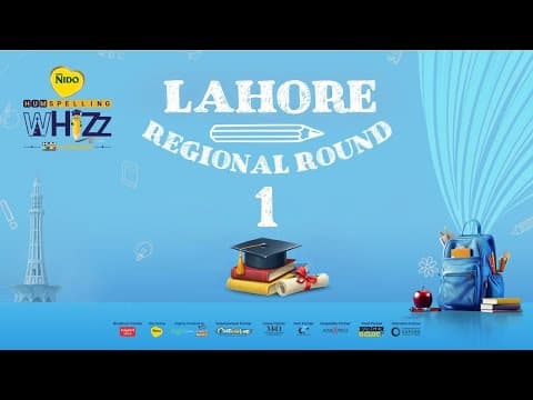 Nido Hum Spelling Whizz | Lahore Regional Round 1 | Kids Spelling Competition