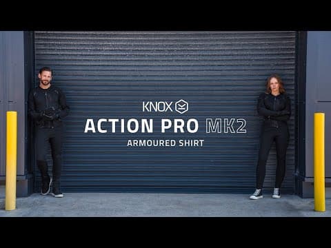 Our Lightest, Most Flexible And Breathable Motorcycle Armoured Shirt! Knox Action Pro Shirt Mk2