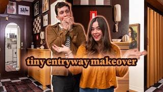 *tiny* Apartment Entryway Makeover For @handyman.graham  | Renter-friendly