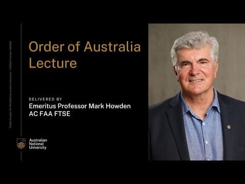 Order Of Australia Lecture: Go Hard Or Go Slow On Climate Change ? What’s In The National Interest ?