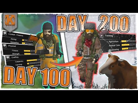 I Survived 200 Days As The Weakest Character In Project Zomboid B42