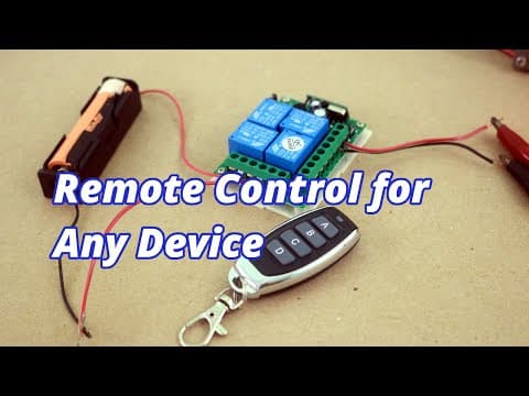 Add Remote Control To Any Device With This Cheap Module.