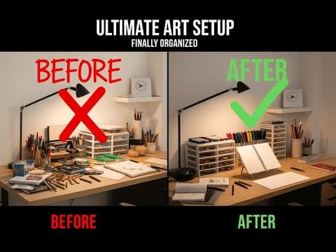 How A Professional Artist Organizes His Room