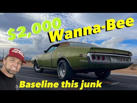 Before Throwing Speed Parts At This Clapped Out 71' Dodge Charger We Gotta Baseline This Thing