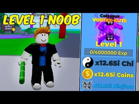 Starting Over As A Noob But With The Strongest Pet In Ninja Legends