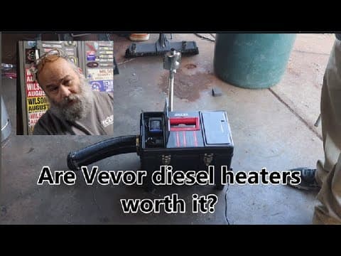 Vevor Diesel Heater For The Blacksmith Shop.