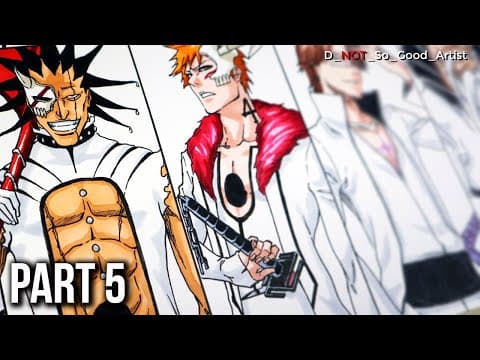 [ Part 5 ] Drawing And Ranking Every Major Bleach Characters As Arrancars / Espadas 💀