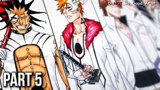[ Part 5 ] Drawing And Ranking Every Major Bleach Characters As Arrancars / Espadas 💀