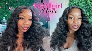The Easiest Wig Install For Beginners: 22inch  Kinky Straight 9x6 Glueless Wig|bgmgirl Hair 💗