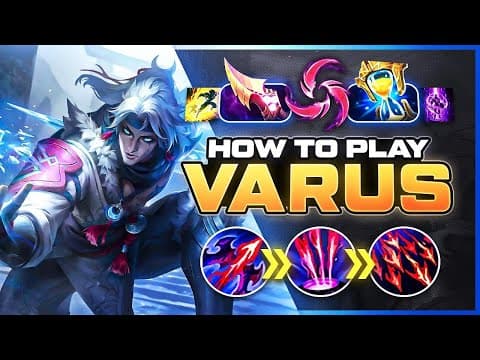 How To Play Ap Varus Mid Season 15 | Build & Runes | Season 15 Varus Guide | League Of Legends