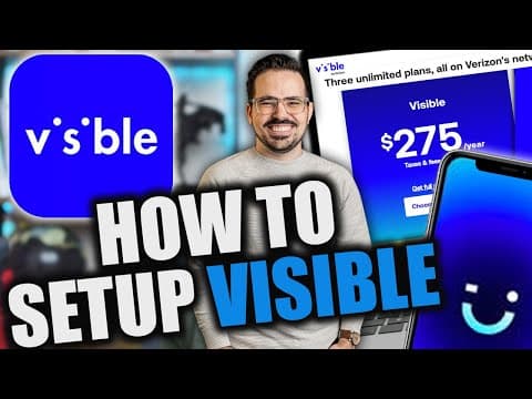 How To Set Up A Visible Mobile Account & Porting Over Your Number!