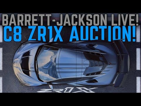 Stars & Steel C8 Zr1x Just Sold - Rick Hendrick's 2.6m Bid Was The Winner!
