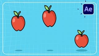 Cartoon Apple Jump Animation After Effects Tutorial For Beginners