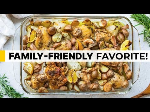 One-pan Baked Chicken And Potatoes | Healthy + Easy Meal Prep Recipe