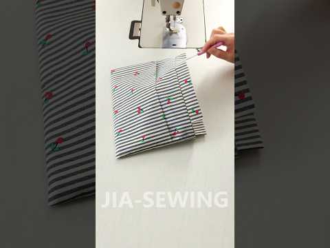 Cherry Drawstring Bag🛍✨ | DIY | Quick Sewing Tips No.346