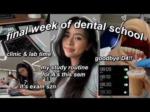 Final Week Of D4 Dental School 🦷📚 | Surviving Exams & Study Routine!
