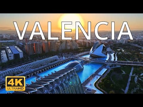 Valencia , Spain 🇪🇸 | 4k Drone Footage (with Subtitles)