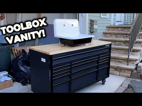 What Happens When You Turn A Mechanics Toolbox Into A Bathroom Vanity?