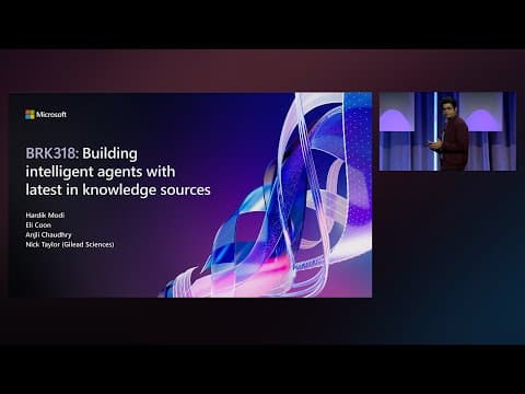 Building The Most Intelligent Agents With The Latest Knowledge Sources | Brk318