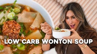 Make Dinner With Me: Easy Low Carb Wonton Soup In 15 Minutes!