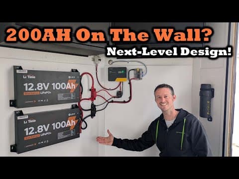 I Freed Up Space In My Trailer Swapping To These Batteries!  Li Time 100ah Slim Battery - Tested!