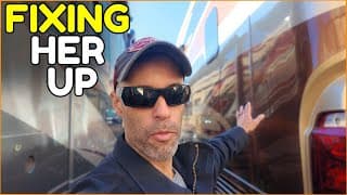 Our Motorhome Is At The Body Shop… Here’s What Happened