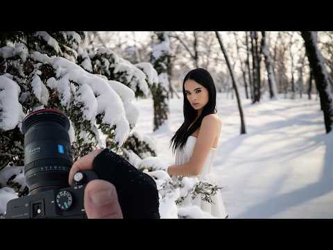 Snow Portrait  Sirui Aurora 35mm F 1.4 Recensione