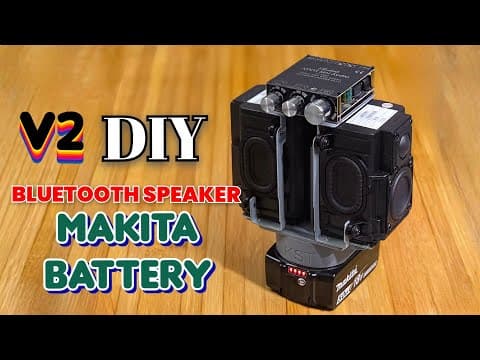 Diy Bluetooth Speaker Unique - Using Makita Battery + Harman Kardon + Sinilink Build