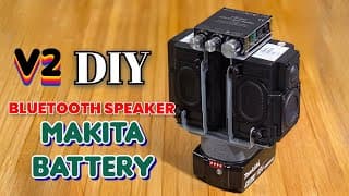 Diy Bluetooth Speaker Unique - Using Makita Battery + Harman Kardon + Sinilink Build