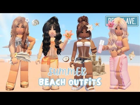 ʚ Summer At The Beach Outfits ɞ | Tutorial | Berry Avenue