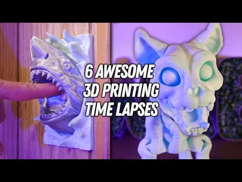 6 Awesome Things To 3d Print - Elegoo Neptune 4 Plus - Timelapse Compilation