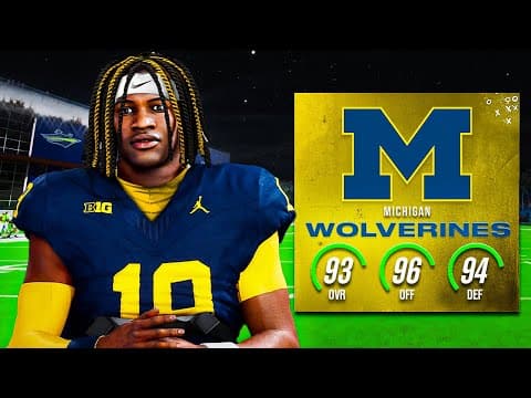 Michigan Is #1 Team In College Football 26! Full Season Dynasty S1