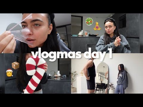 My Weight Loss Journey + Christmas Decor Haul & Glowing Skin Mask Routine | Vlogmas Day 1