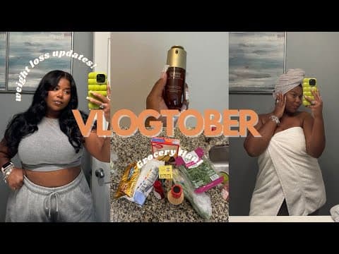 Vlogtober Day 5! Weight Loss Updates, Body Dysmorphia, Mini Health Grocery Haul