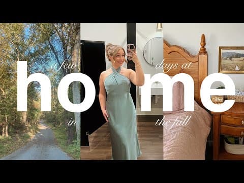 fall diaries ~ days in PA, first time as a bridesmaid, room redecoration & nostalgia 🍂🧺
