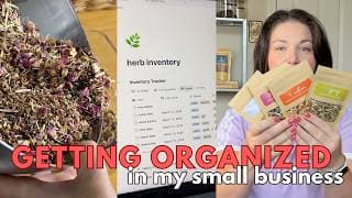Time To Lock In & Get Organized | Reset My Small Business With Me Cozy Herb Restock Vlog