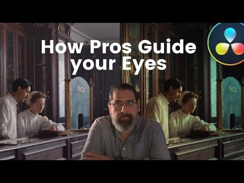 How Pros Guide Your Eyes With Color Grading (5 Secrets That Actually Work) — Davinci Resolve