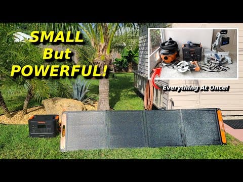 Jackery Portable Solar Generator Homepower 3000 Testing & Review!