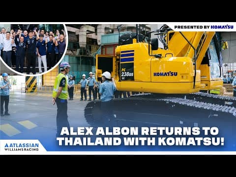 Alex Albon Reviews The Komatsu Pc238 Excavator!
