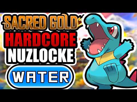 Pokémon Sacred Gold Hardcore Nuzlocke - Water Types Only! Gen 4 Romhack!
