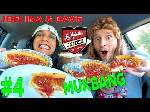 Dave Gunther And Joelina Mukbang #4 W/ Lou Malnati's Chicago Deep Dish