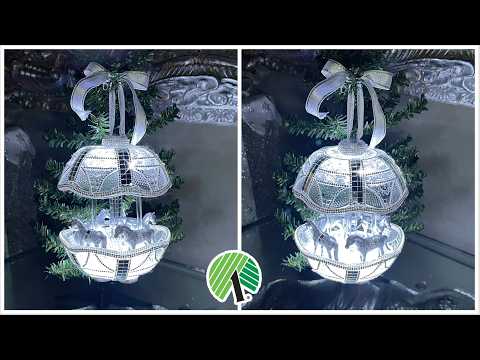 Diy Dollar Tree Light Up Christmas Tree Ornament!  Never Before Seen Christmas Tree Ornament!