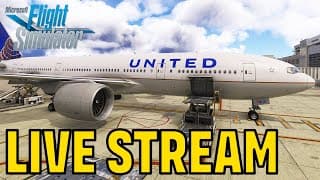 Microsoft Flight Simulator 2024  - Boeing 777 United Ops Flight Stream Test