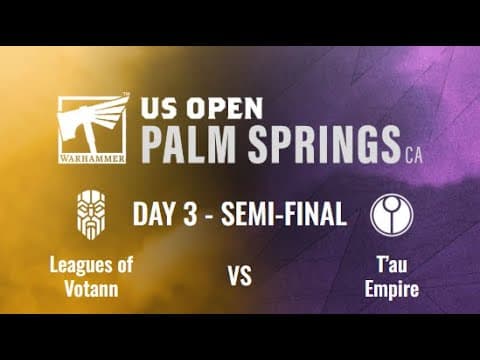Warhammer 40,000 Gt - Warhammer Open: Palm Springs - Semi-final - Leagues Of Votann Vs. T'au Empire