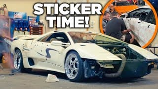 Restoring The Victoria's Secret Lambo - One-off Graphics & Punch List