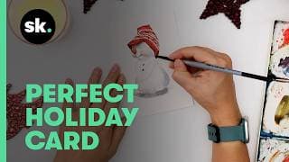 30 Days Of Holiday Gift Making | Day 30: Paint A Cozy Watercolor Snowman