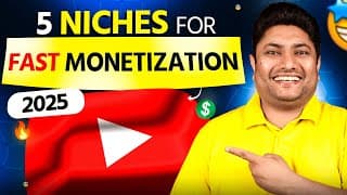 Top 5 Youtube Niches In 2025 For Fast Monetization! 🤑