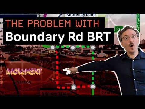 The Problem With Vancouver's Boundary Rd Brt (w/ @movementyvr )