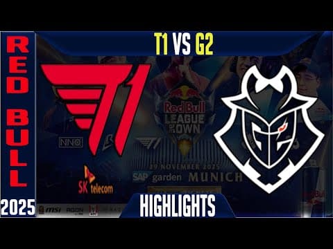 T1 Vs G2 Highlights | Red Bull League Of Its Own 2025 Game 4 | T1 Vs G2 Esports